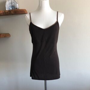Elegant Brown Cami with Beaded detail